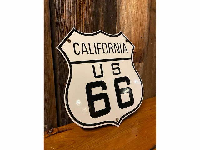 Emaille “california us 66” | horeca-/reclamebord - afbeelding 5 van  6