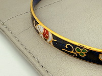 Emaille cloisonné armband met olifantenmotief - afbeelding 2 van  6