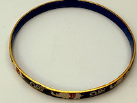 Emaille cloisonné armband met olifantenmotief - afbeelding 5 van  6