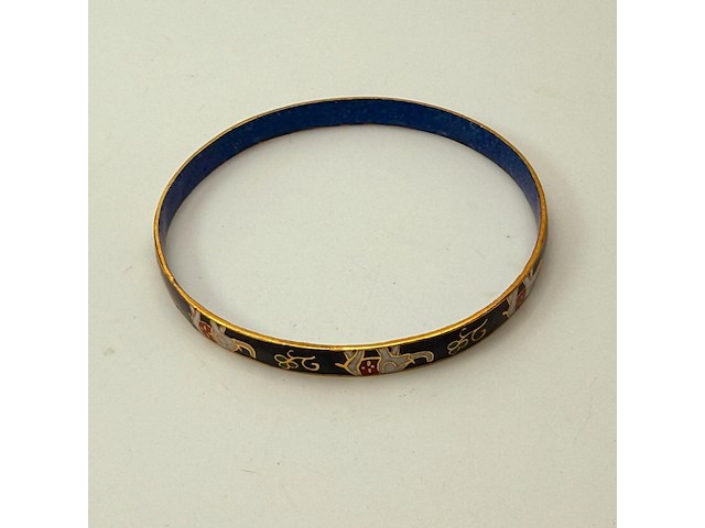 Emaille cloisonné armband met olifantenmotief - afbeelding 6 van  6