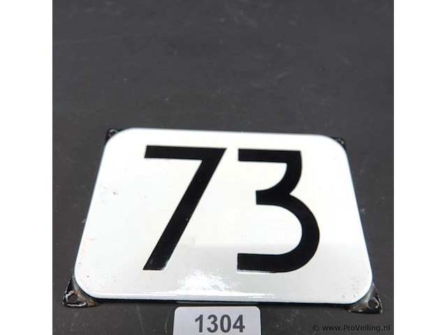 Emaille huisnummerbord - afbeelding 1 van  5