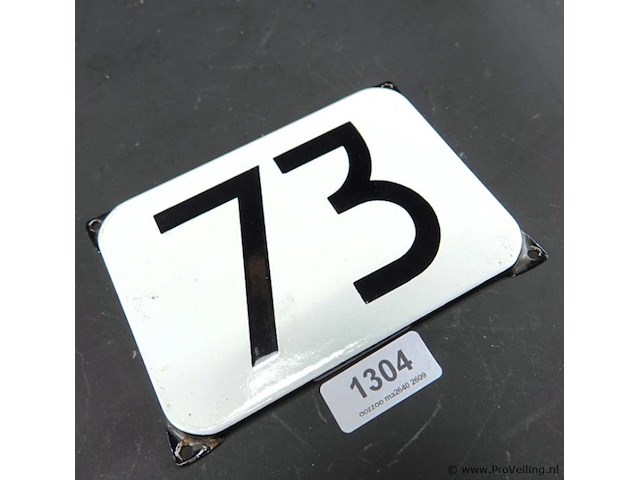 Emaille huisnummerbord - afbeelding 2 van  5