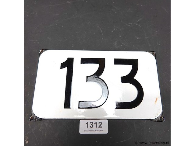 Emaille huisnummerbord - afbeelding 1 van  5