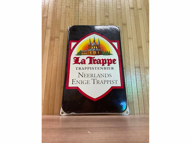 Emaille “la trappe” | horeca-/reclamebord - afbeelding 3 van  6