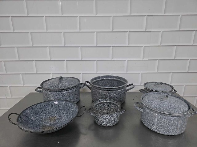 Emaille pan (6x) - afbeelding 1 van  4