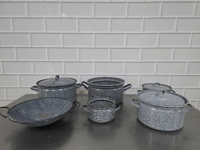 Emaille pan (6x) - afbeelding 3 van  4
