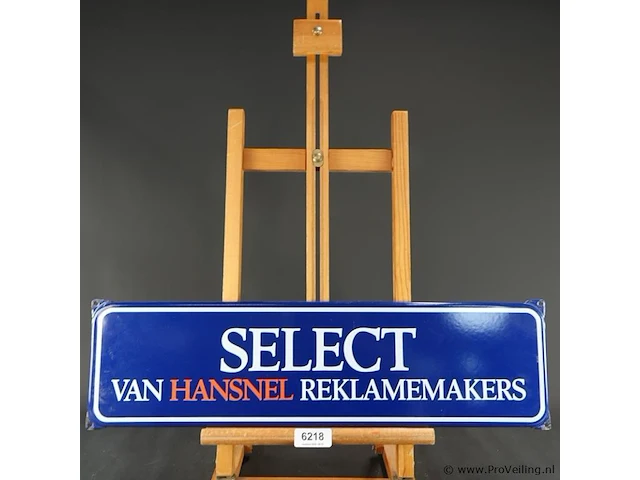 Emaille reclamebord select van hanssnel reklamemakers - afbeelding 2 van  5