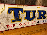 Emaille “turf – top quality cigarettes” 1953 | horeca-/reclamebord - afbeelding 5 van  6