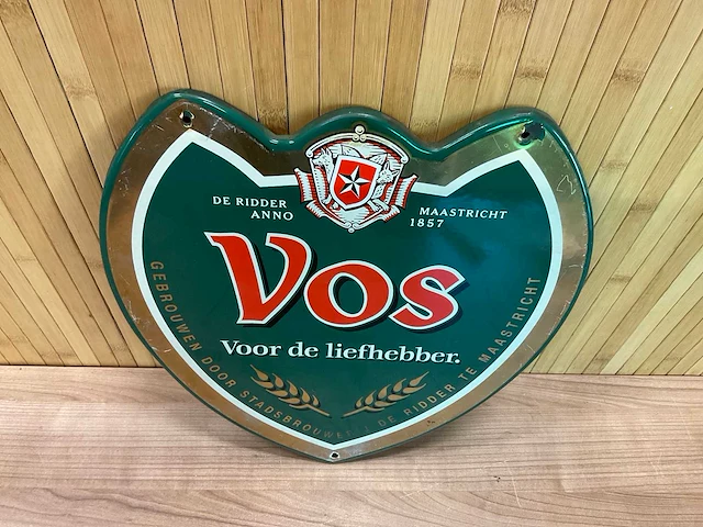 Emaille “vos” | horeca-/reclamebord - afbeelding 3 van  6