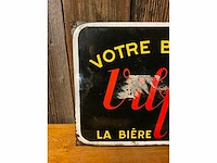 Emaille | “votre brune – vilfort ‘40’ – la bière qui réconforte” | horeca-/reclamebord - afbeelding 3 van  4