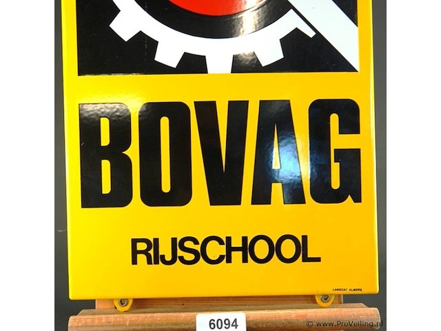 Emaillen bord bovag rijschool - afbeelding 3 van  5