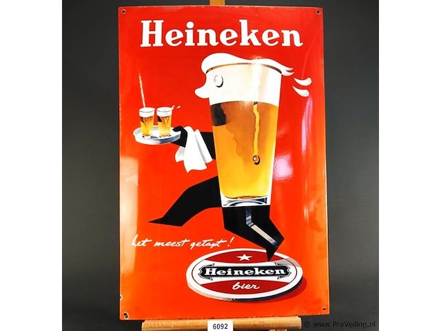 Emaillen bord heineken - afbeelding 1 van  7