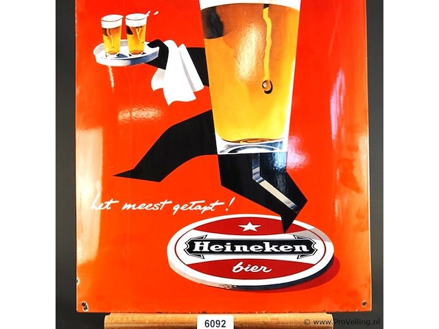 Emaillen bord heineken - afbeelding 3 van  7