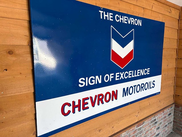 Emallie bord "chevron motoroils" - afbeelding 2 van  6