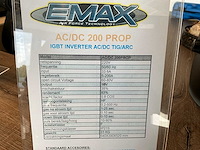 Emax 200 prop tig lasapparaat - afbeelding 6 van  7