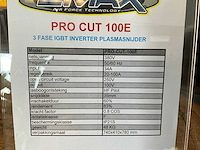 Emax pro cut 100e plasmasnijmachine - afbeelding 7 van  8