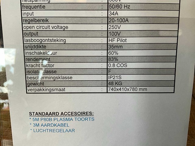Emax pro cut 100e plasmasnijmachine - afbeelding 8 van  8