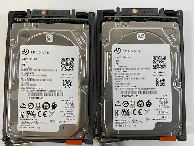 Emc (ope25), 4x 1.2tb sas (st1200mm0099) - 10x 3.84tb sas (px05srb384) network attached storage - afbeelding 2 van  11