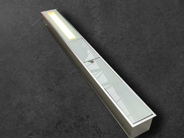 Emco asis inbouwmodule 17x158x15 cm met verlichting - afbeelding 8 van  10