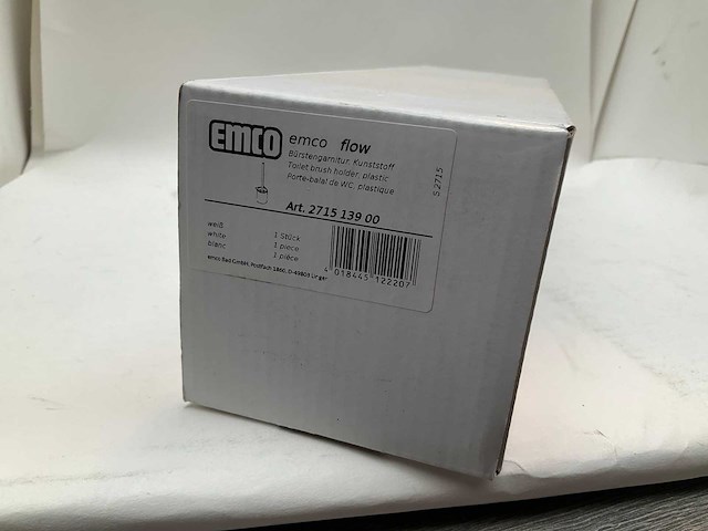 Emco flow toiletborstelgarnituur wandbevestiging - afbeelding 2 van  5