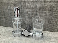 Emco inspira zeeppomp- en tandenborstelhouder - afbeelding 3 van  6