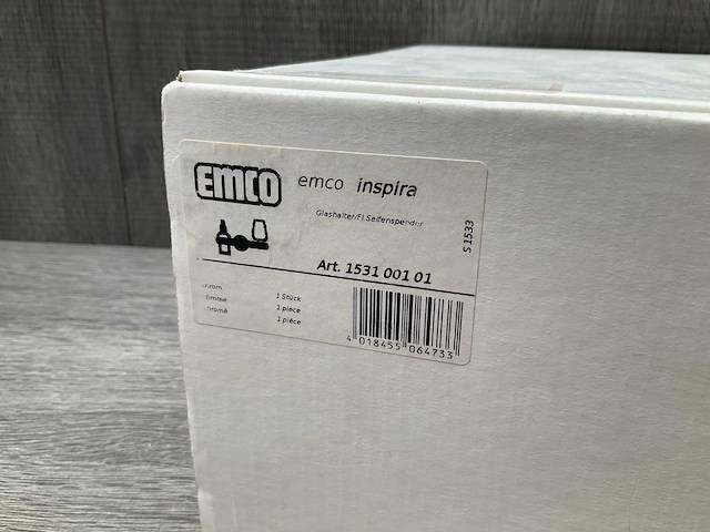 Emco inspira zeeppomp- en tandenborstelhouder - afbeelding 6 van  6