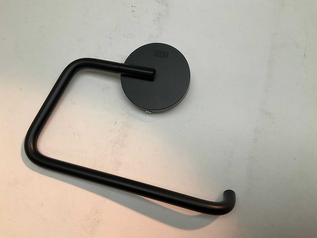 Emco toiletset met toiletborstelhouder handdoekhaak en toiletrolhouder mat zwart - afbeelding 5 van  6