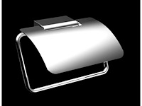 Emco trend toiletrolhouder met klep chroom - afbeelding 1 van  5