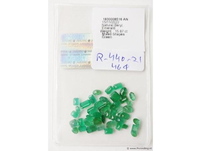 Emerald 15.87ct gra certified - afbeelding 3 van  4