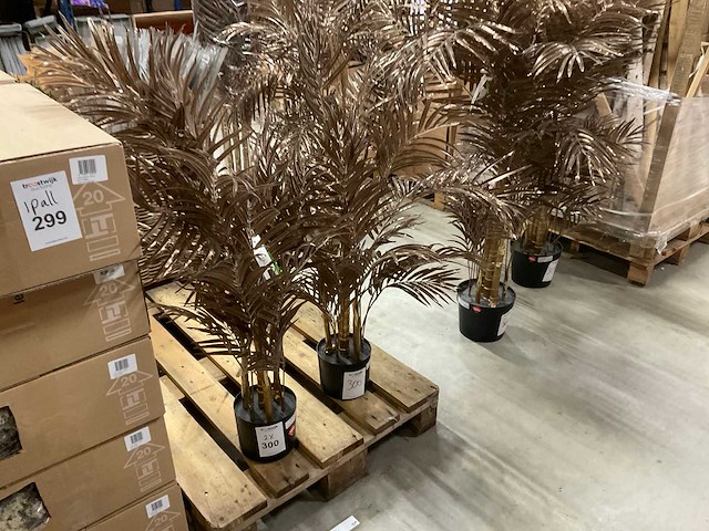 Emerald areca palm kunstkamerplant (2x) - afbeelding 2 van  4