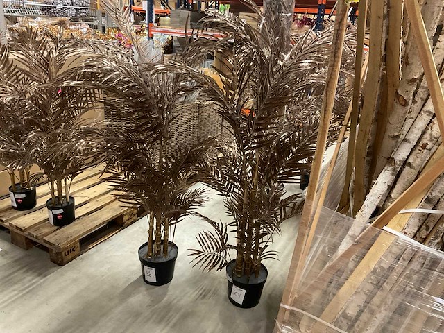 Emerald areca palm kunstkamerplant (2x) - afbeelding 1 van  4