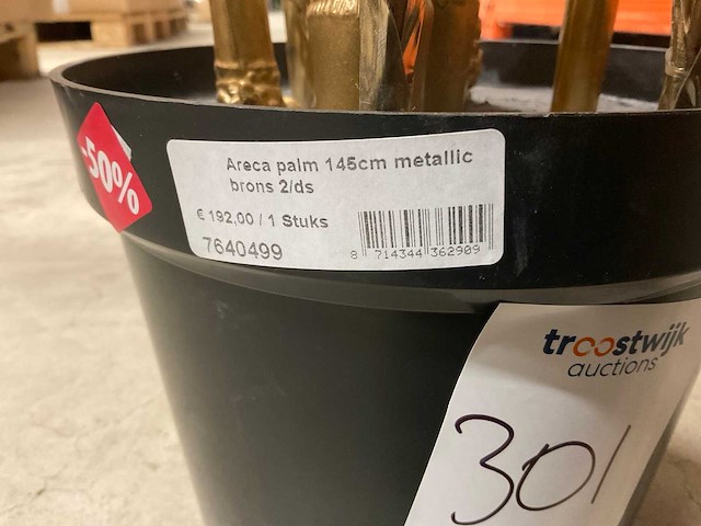 Emerald areca palm kunstkamerplant (2x) - afbeelding 4 van  4