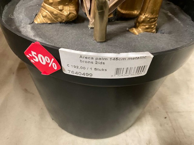 Emerald areca palm kunstkamerplant (3x) - afbeelding 4 van  6