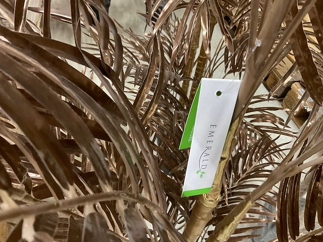 Emerald areca palm kunstkamerplant (3x) - afbeelding 6 van  6