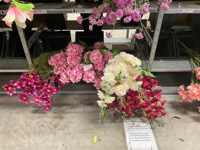 Emerald en art partij zijde bloemen - afbeelding 5 van  5