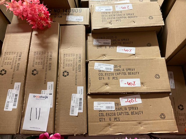 Emerald en art partij zijde bloemen - afbeelding 4 van  5