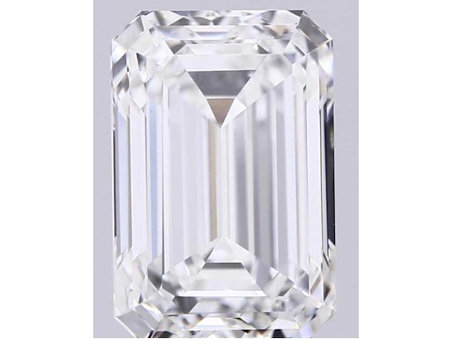 Emerald geslepen diamant 0.50 carat gecertificeerd - afbeelding 1 van  4