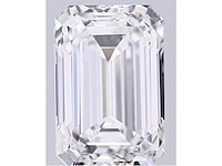 Emerald geslepen diamant 0.50 carat gecertificeerd - afbeelding 1 van  4