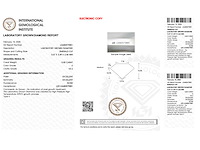 Emerald geslepen diamant 0.50 carat gecertificeerd - afbeelding 3 van  4