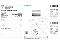 Emerald geslepen diamant 0.50 carat gecertificeerd - afbeelding 4 van  4