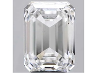 Emerald geslepen diamant 5.05 carat gecertificeerd