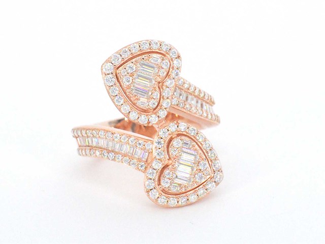 Emerald hart design ring - afbeelding 1 van  3