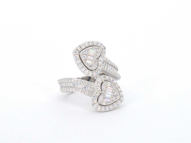Emerald hart design ring - afbeelding 2 van  3