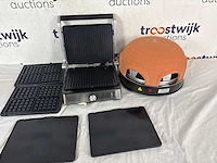 Emerio pizzarette origineel – 6-persoons pizza-oven | pierre contactgrill pcg5000multi – multifunctionele contactgrill - afbeelding 1 van  2