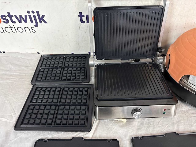 Emerio pizzarette origineel – 6-persoons pizza-oven | pierre contactgrill pcg5000multi – multifunctionele contactgrill - afbeelding 2 van  2