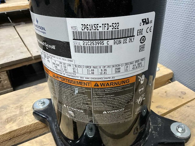 Emerson - zp61k5e-tfd-522 - scrollcompressor - afbeelding 3 van  6