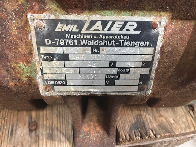 Emil aier maschinen- und apparatebau onbalansmotor (5x) - afbeelding 2 van  2