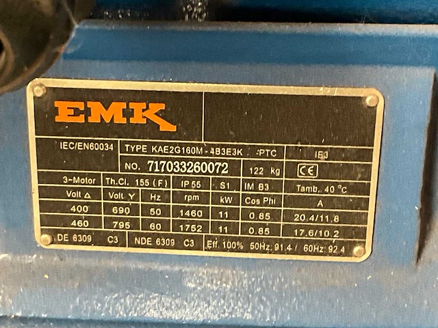 Emk kae2g160m elektromotor - afbeelding 1 van  1