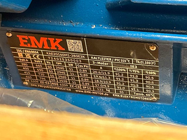 Emk kae2g160m1 elektromotor - afbeelding 2 van  3