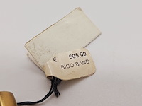 Emka geneva doublé gouden dameshorloge met parelmoer wijzerplaat - afbeelding 3 van  8